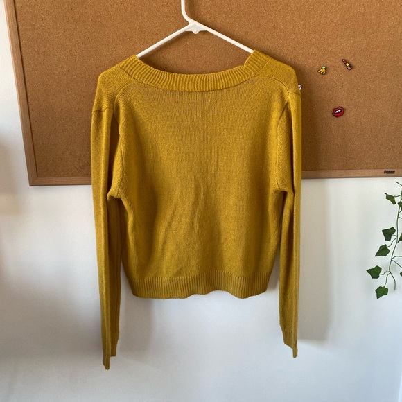Yellow Knit Cardigan - Picture 2 of 7